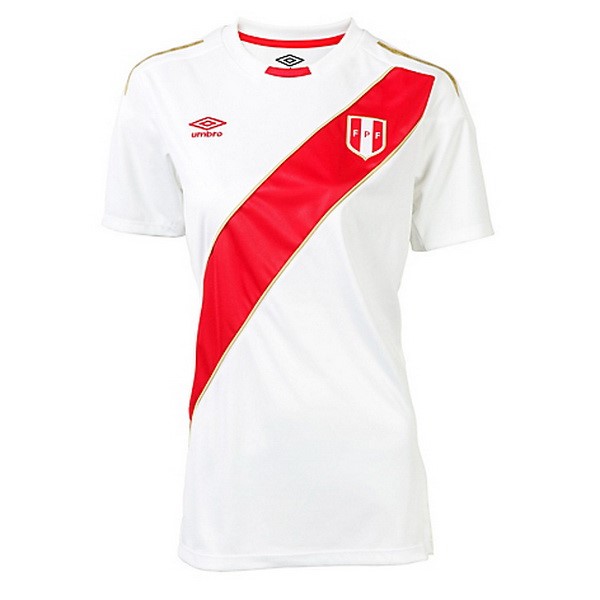 Maillot Football Pérou Domicile Femme 2018 Blanc